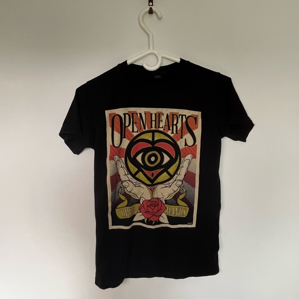 Men’s All Time Low Open Hearts Open Hands Black Band T-Shirt